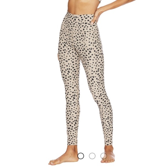 Beach Riot Ayla taupe spot leggings, sz L - Picture 5 of 13